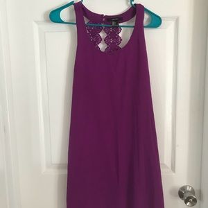 Purple cutout back Forever 21